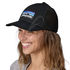 Casquette PATAGONIA P-6 Logo LoPro Trucker BLK