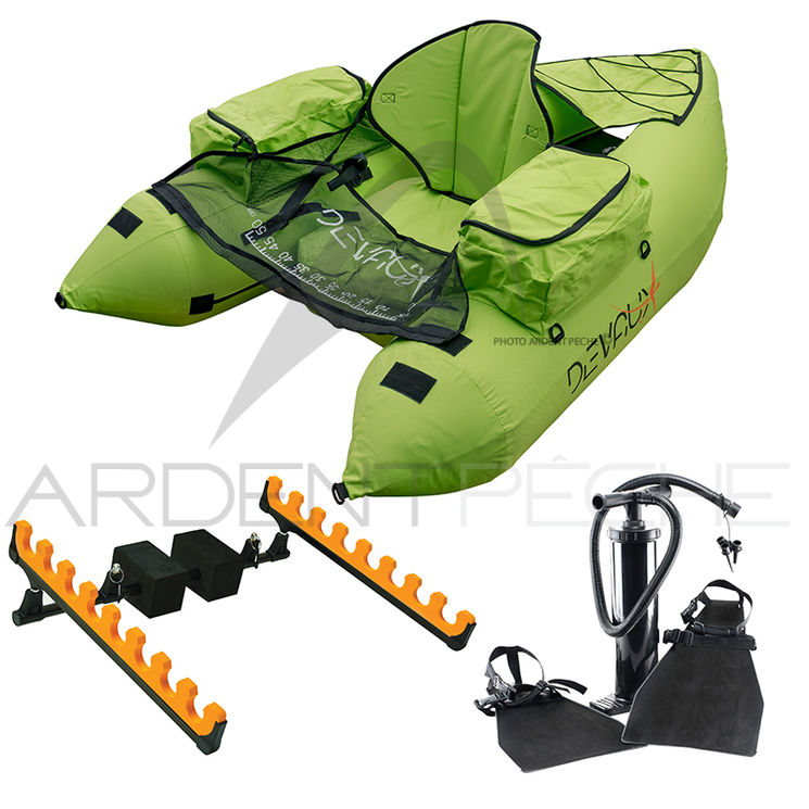 Float tube DEVAUX CAP-V1000 CHARTREUSE + KIT