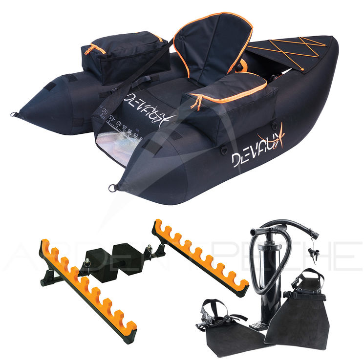 Float tube DEVAUX CAP-V1000 NOIR + KIT