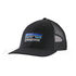 Casquette PATAGONIA P-6 Logo LoPro Trucker Hat Black 