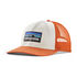 Casquette PATAGONIA P-6 Logo Trucker Hat White Redtail Rust