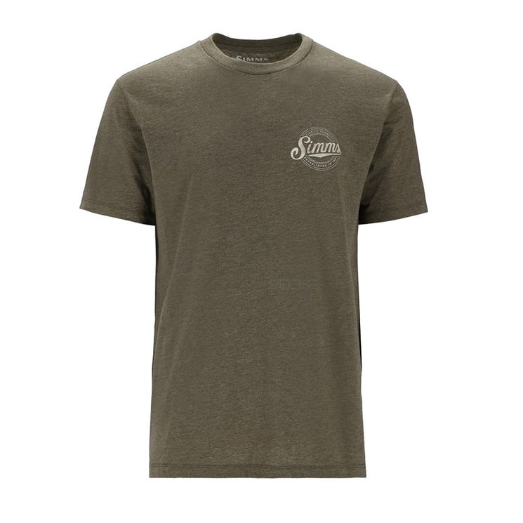 Tee shirt SIMMS Circle Lockup T-Shirt Military Heather