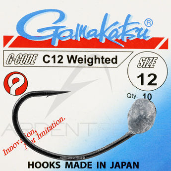Hooks GAMAKATSU C12 weighted n°12