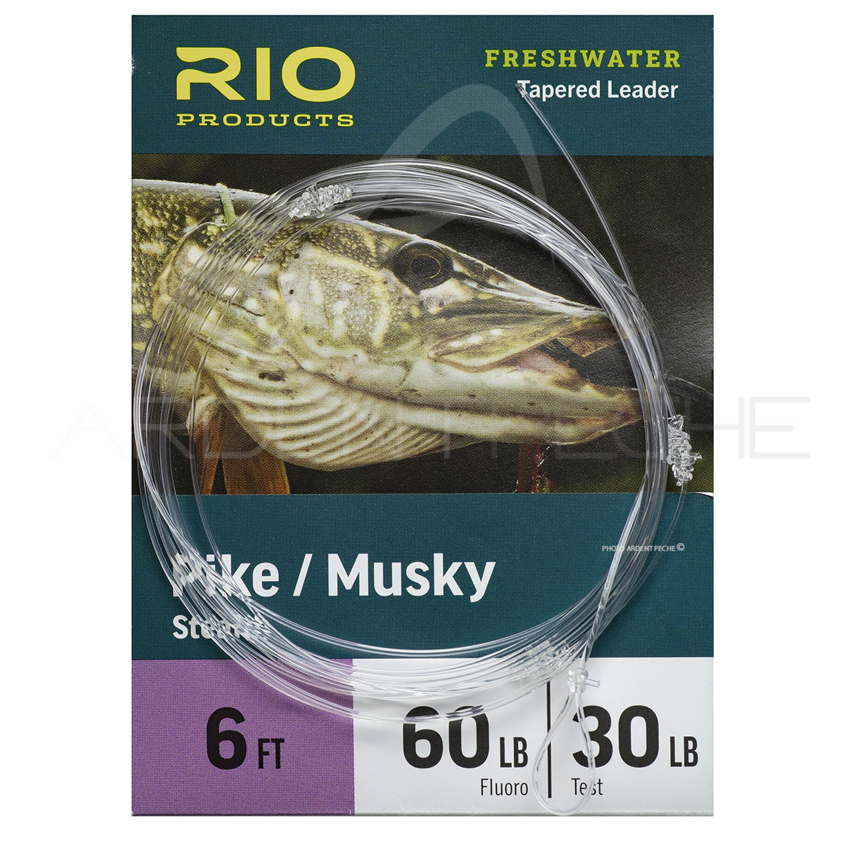 Rio Pike/Musky Tapered Leader 6ft - Fluoro 80lb Fluoro