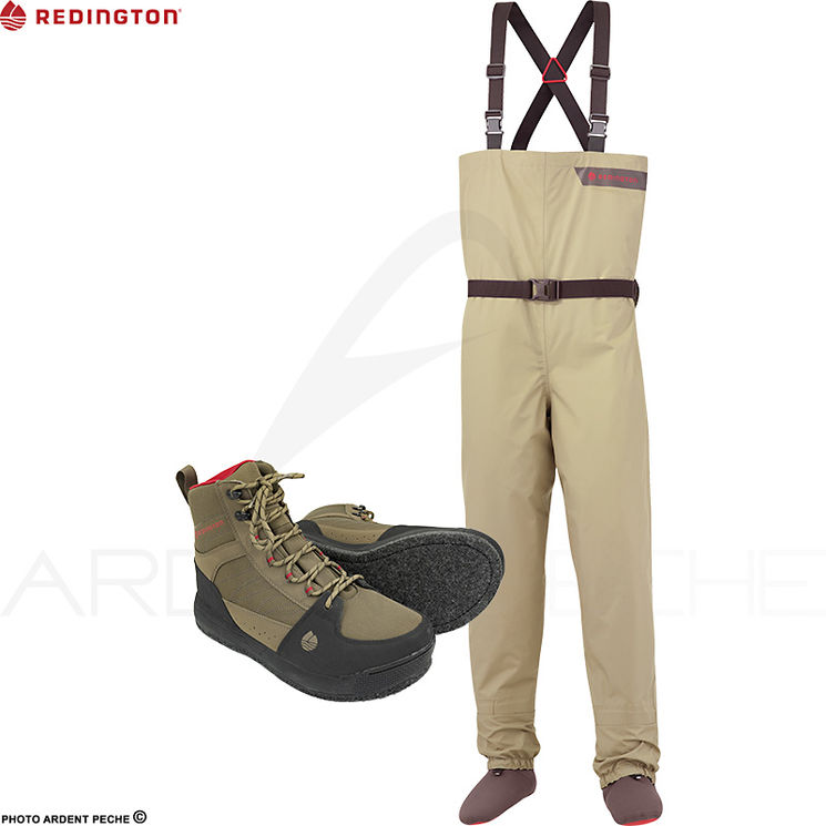 Pack REDINGTON Crosswater waders + chaussures Benchmark feutre